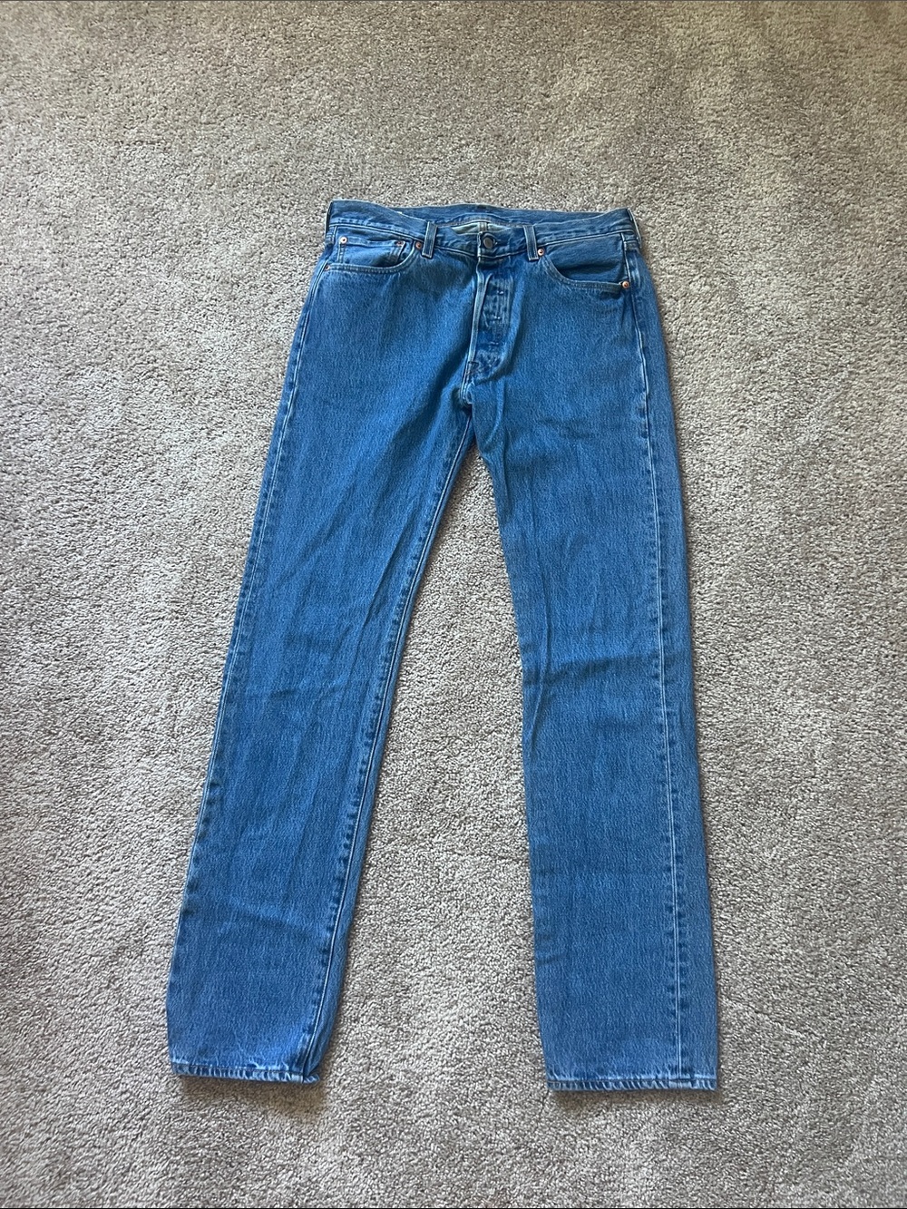 Levi’s 501 Classic Men's Blue Denim Jeans 34x36